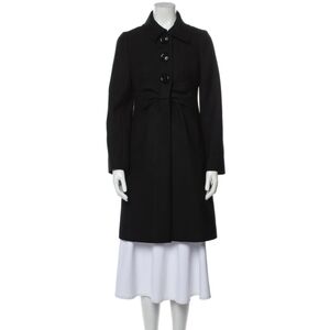Kate Spade Bow Detail Black Coat - size 6